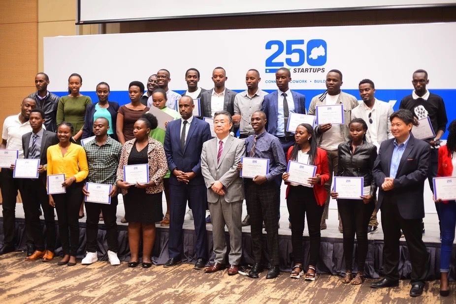 How does 250Startups catalyze the emerging tech scene and create the future business leaders in Rwanda?